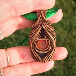 Wire Wrap Pendant 🔥Pele🔥